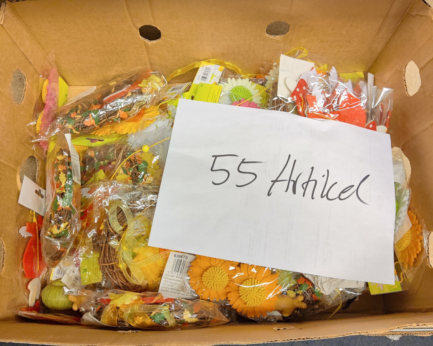 Restposten 55 Teile Deko Blumen Artikel Posten Sonderposten