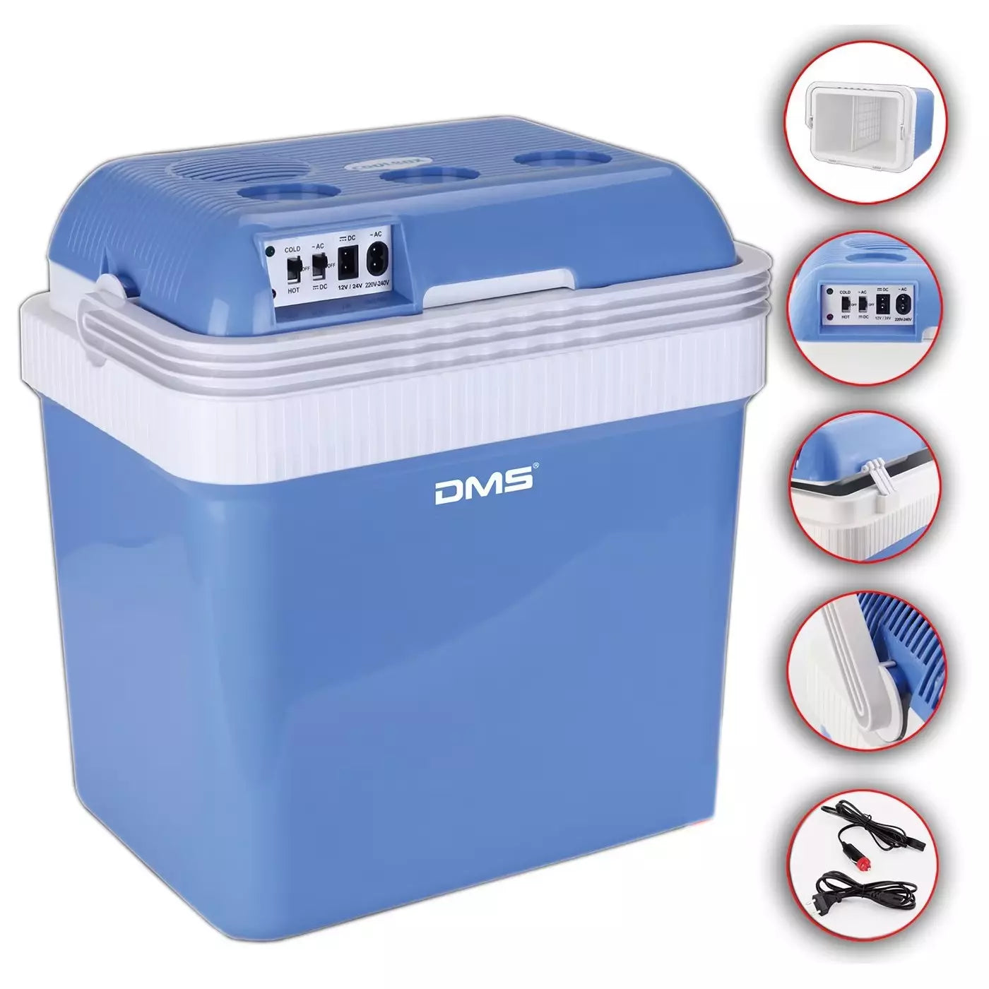 DMS® Kühlbox Gefriertasche 25L Getränkebox Wärmebox 12-24V LKW und PKW