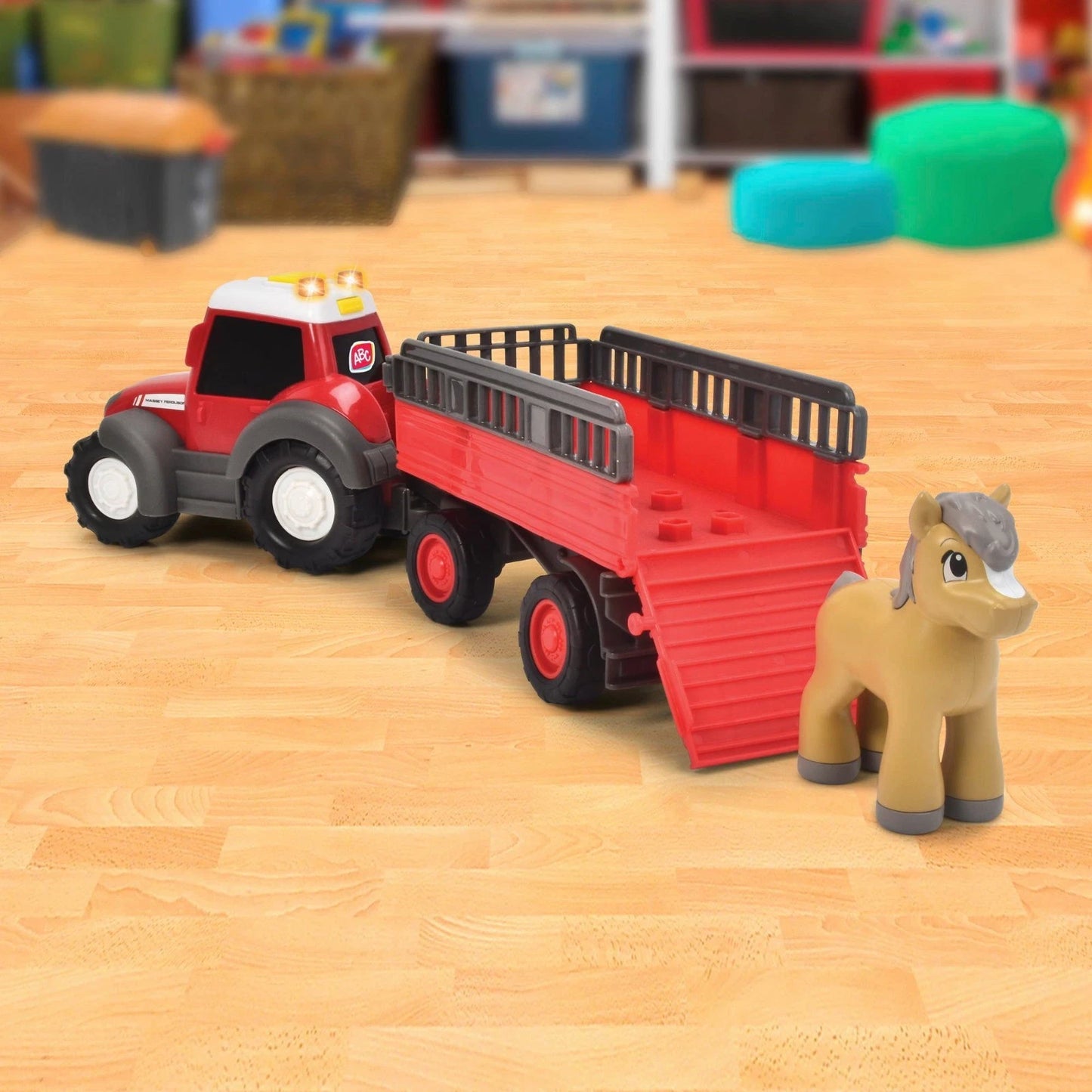 ABC Baby- & Kleinkindspielzeug Traktor + Anhänger ABC Massey Ferguson 204115012
