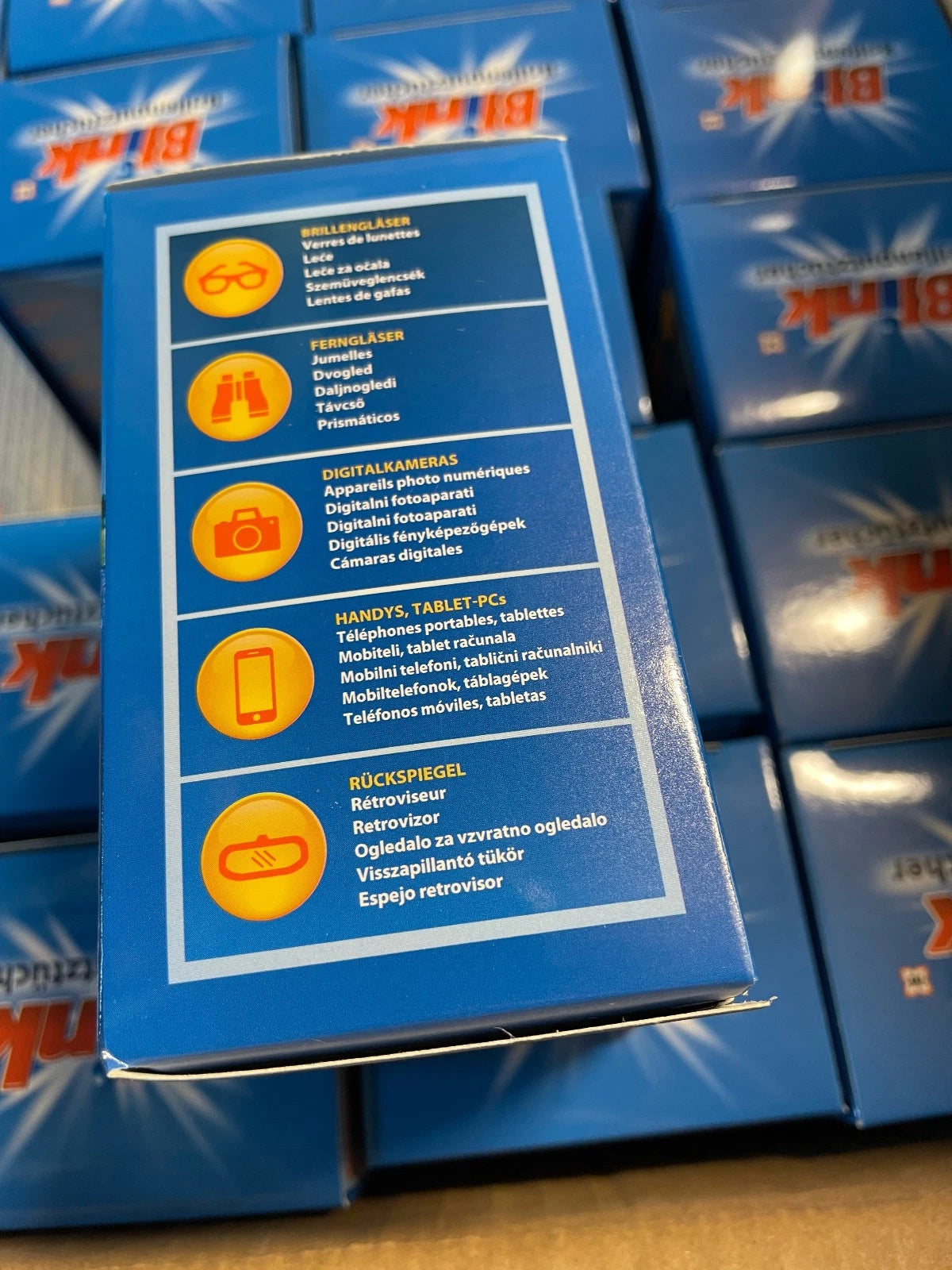 100 Pack!! Brillenputztücher je 52 Stück/Pack Lagerauflösung Markthändler Restposten Sonderposten