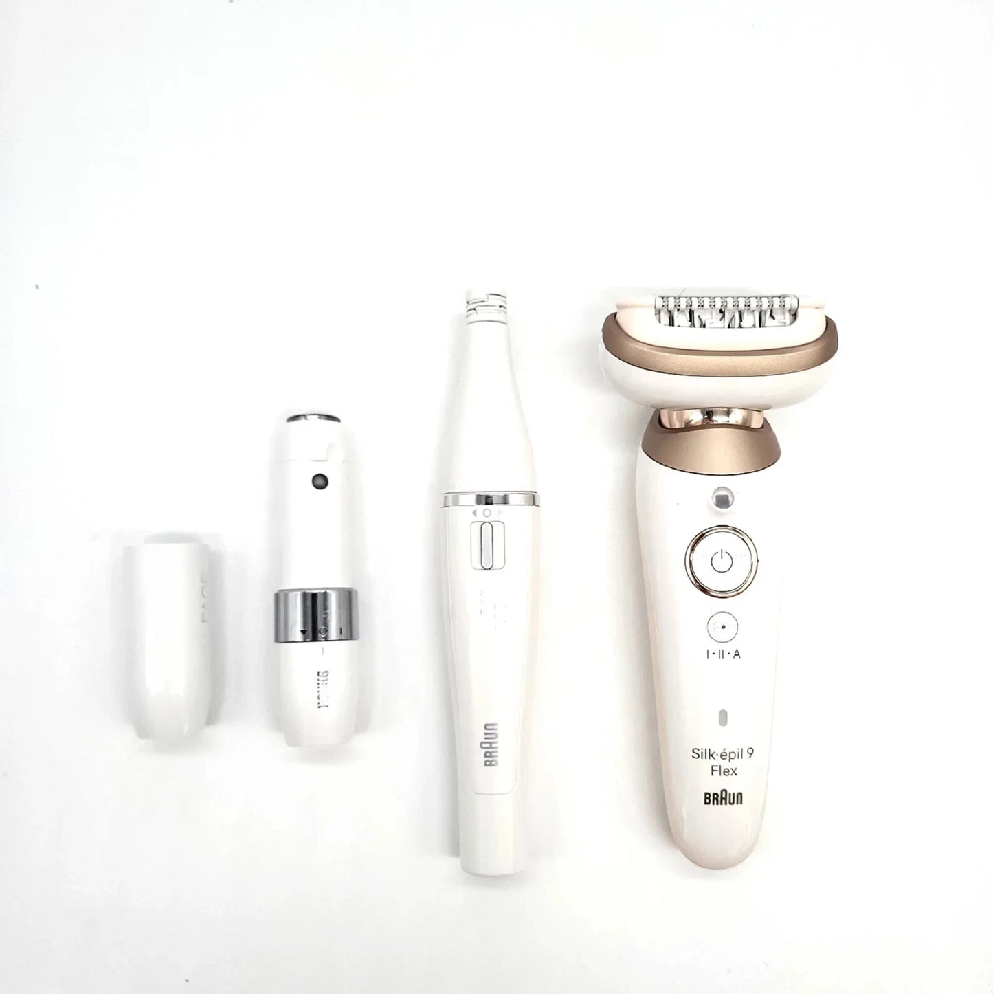 B-Ware BRAUN Silk-épil 9 Flex SkinSpa all in one Epilierer, Rasierer & FaceSpa LUXUS