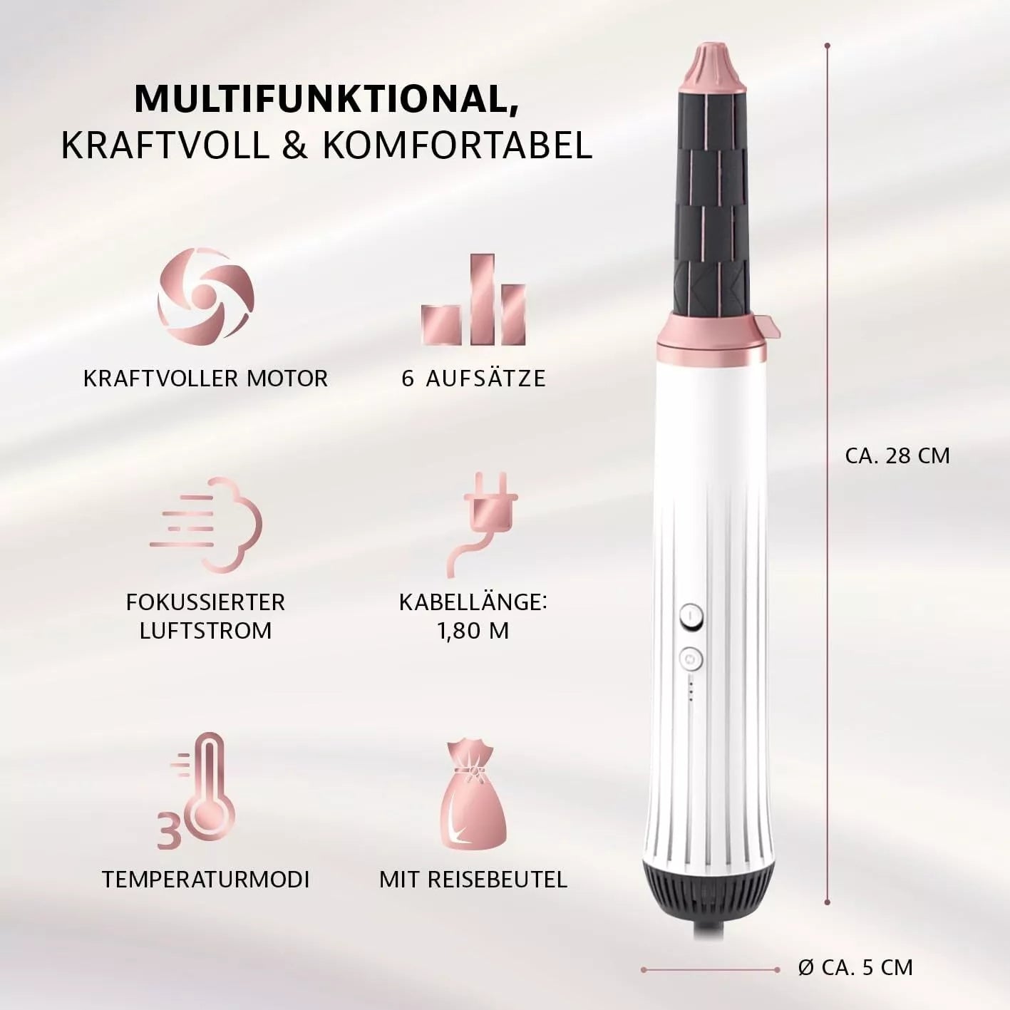 MY BEAUTY STYLER 7-teiliges Set, Hairstylings wie vom Profi