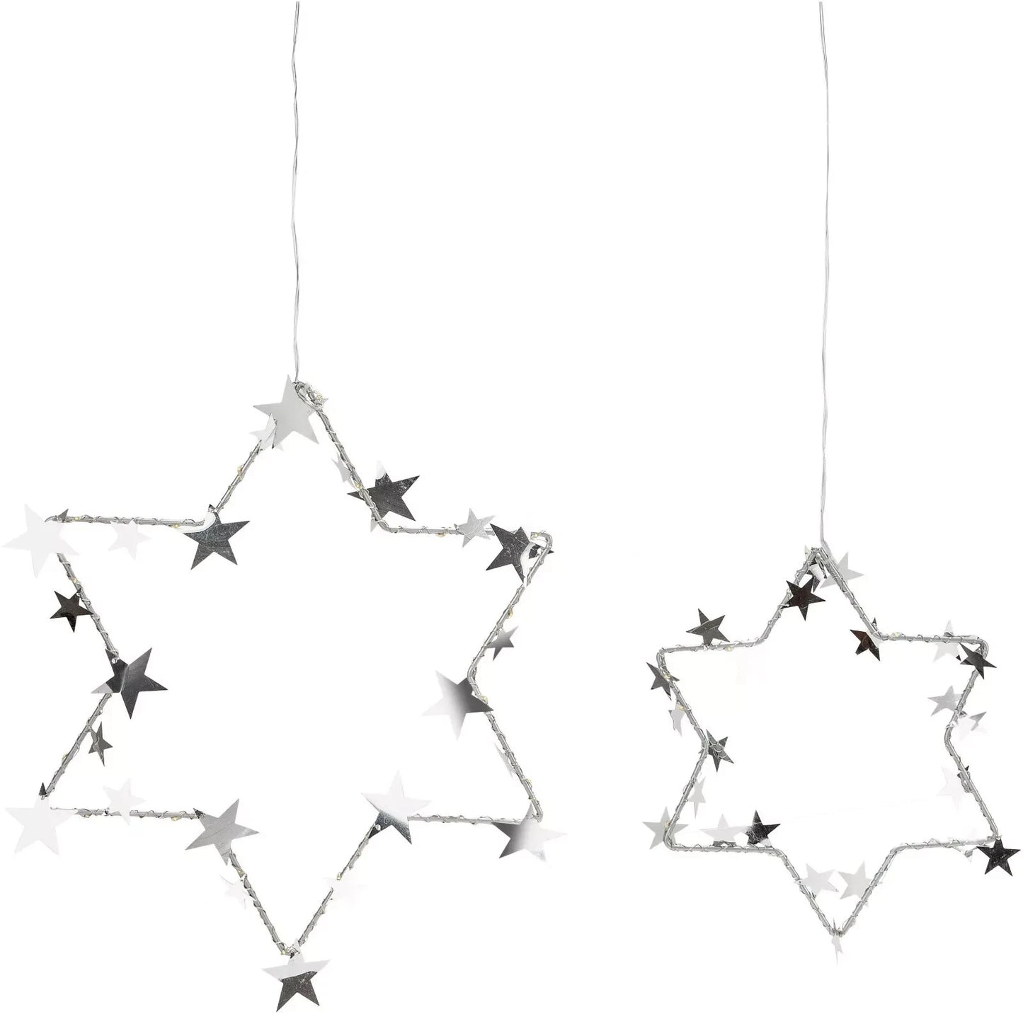 LED-Hängedeko "Sternenzauber", 2er Set Deko LED