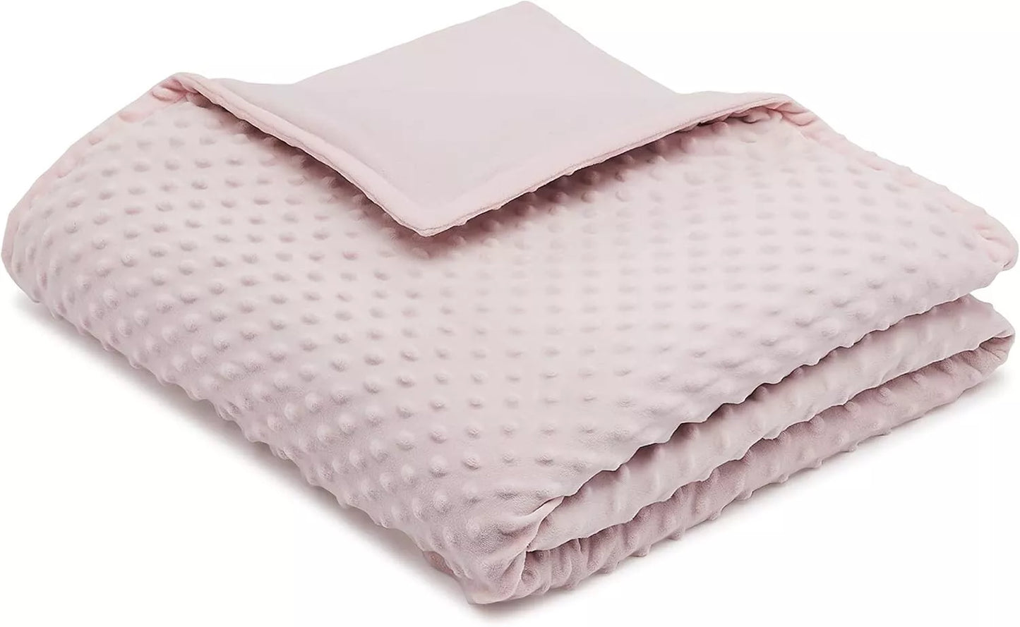 Amazon Basics Kinder-Gewichtsdecke aus Baumwolle und wendbarer Mikromink-Bezug