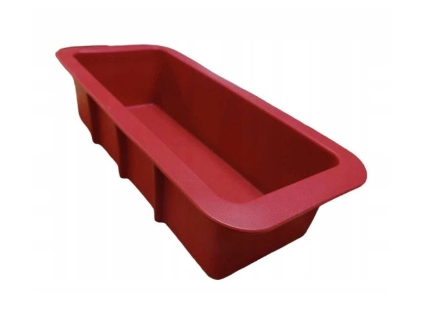 Silikon-Backform, rechteckige Form, rot - 28cm x 11cm x 7cm