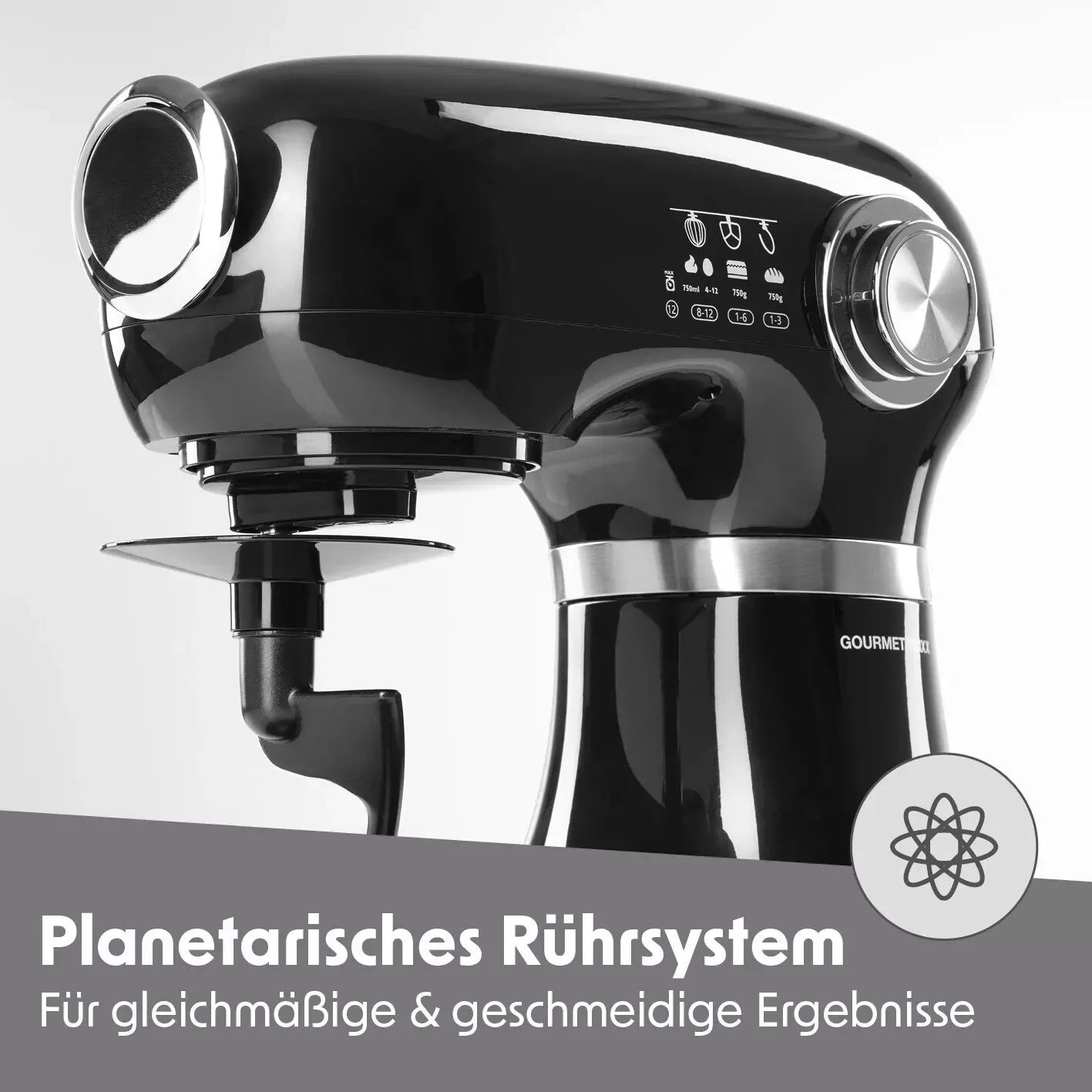 B-Ware GOURMETmaxx Küchenmaschine Knetmaschine, VERPACKUNG BESCHÄDIGT