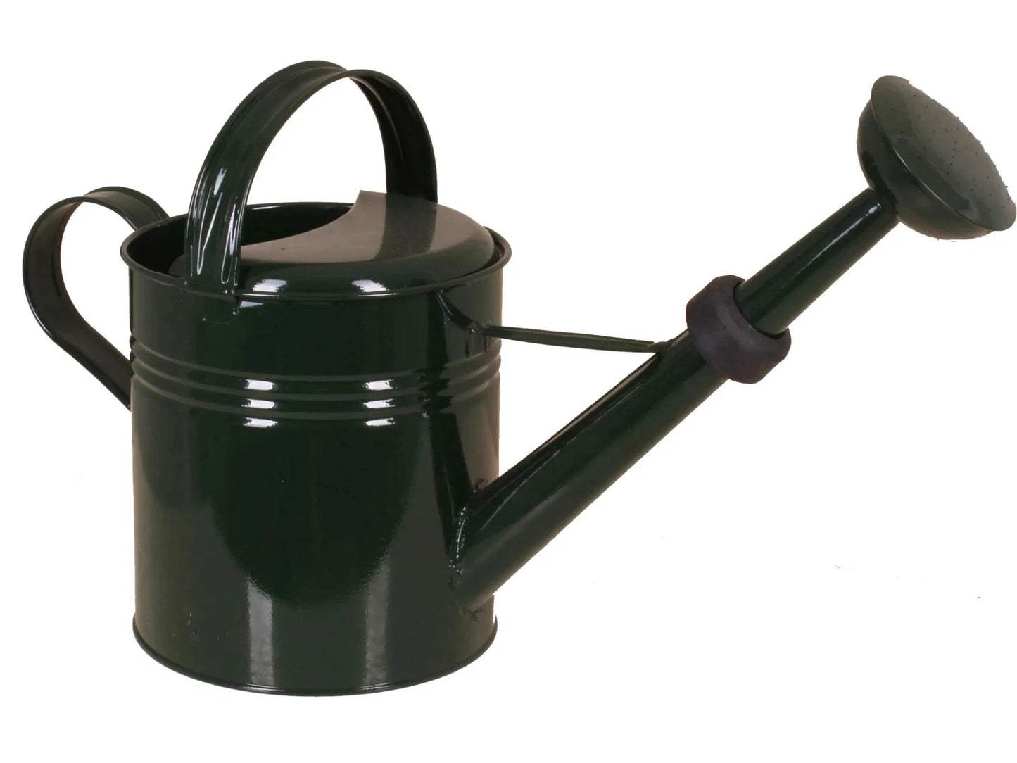 Gießkanne lackiert 10 Liter Grün Metall leicht Außenbereich