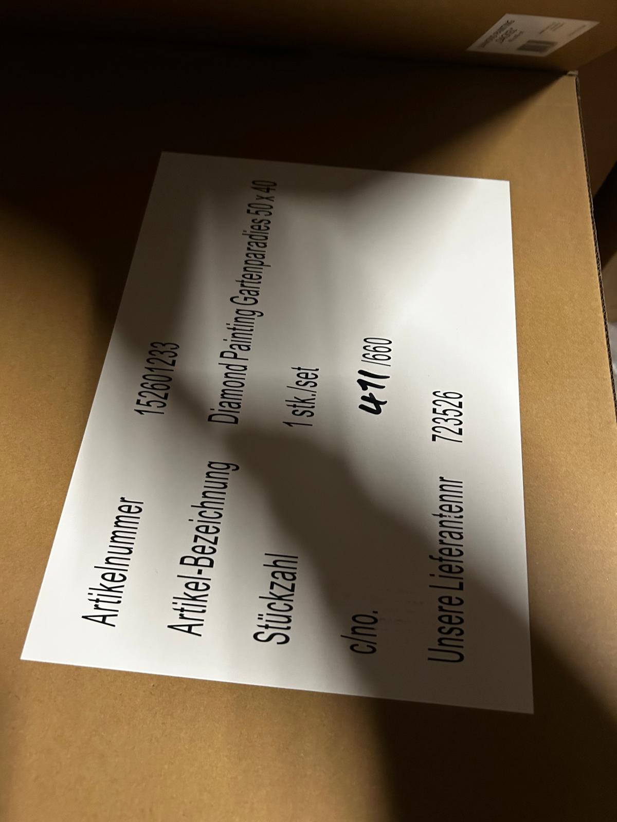 Restposten 15x Diamond Painting!!! - Sonderposten für Wiederverkäufer - B2B