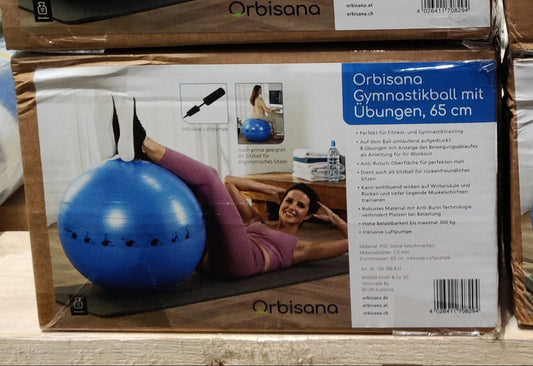 Orbisana Weltbild Gymnastikball - Premium Sitz- und Fitnessball, Ø 65 cm