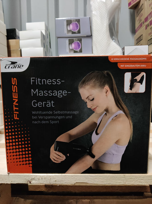 CRANE, Fitness Massage Gerät, Schwarz