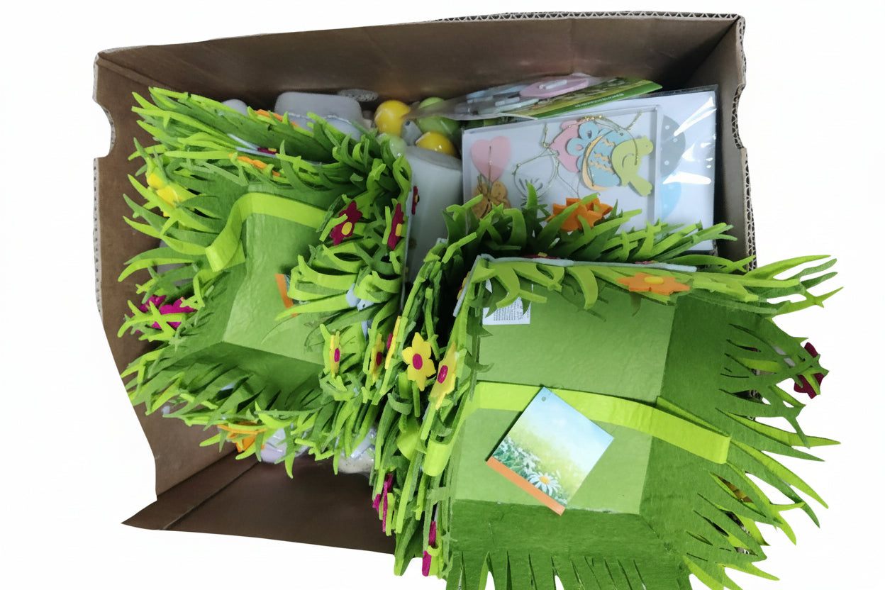 Osterdeko Neuware 50 zufällige Teile Farbe Kerzen Figuren Überraschung Sonderposten