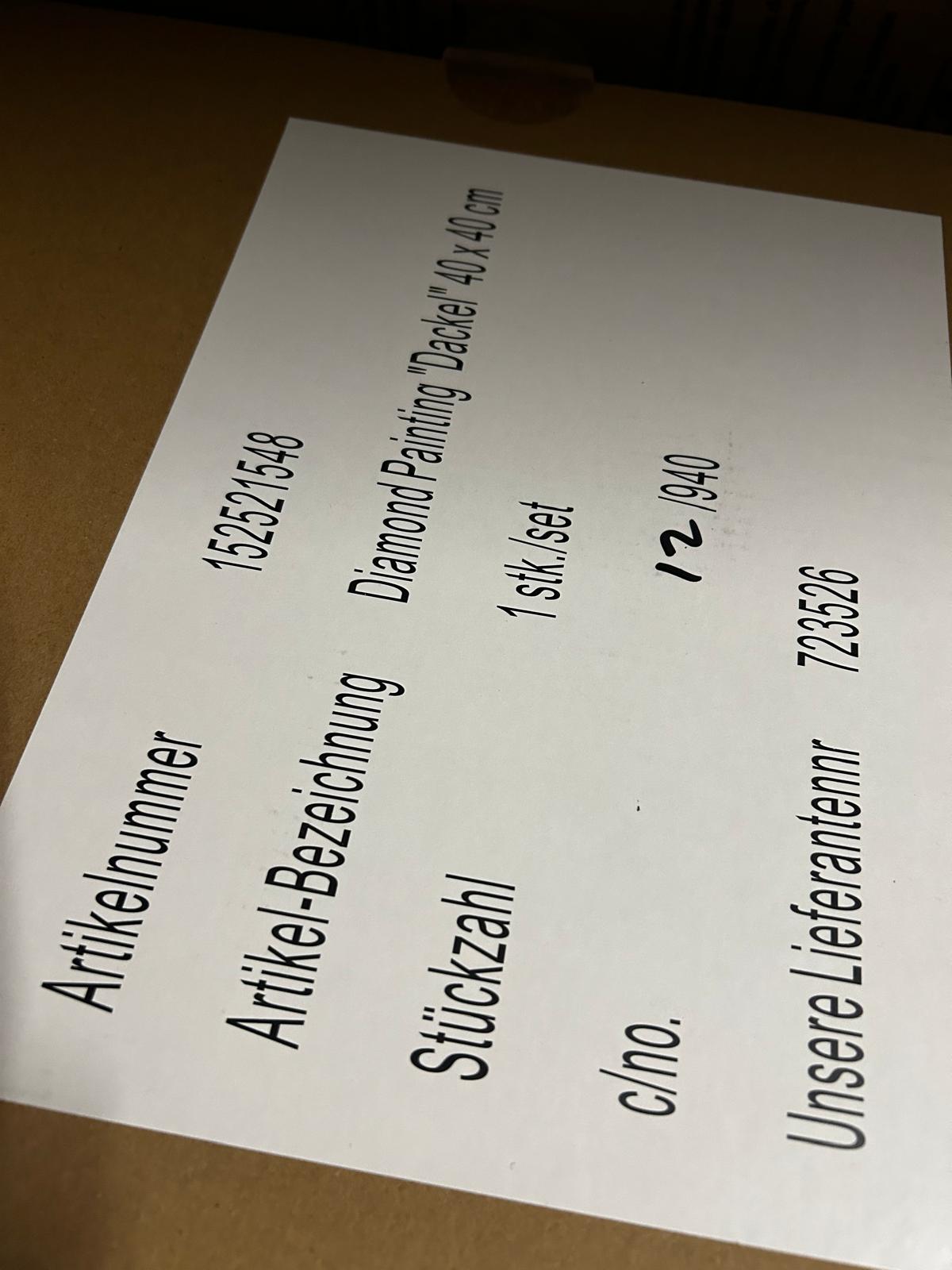 Restposten 15x Diamond Painting!!! - Sonderposten für Wiederverkäufer - B2B