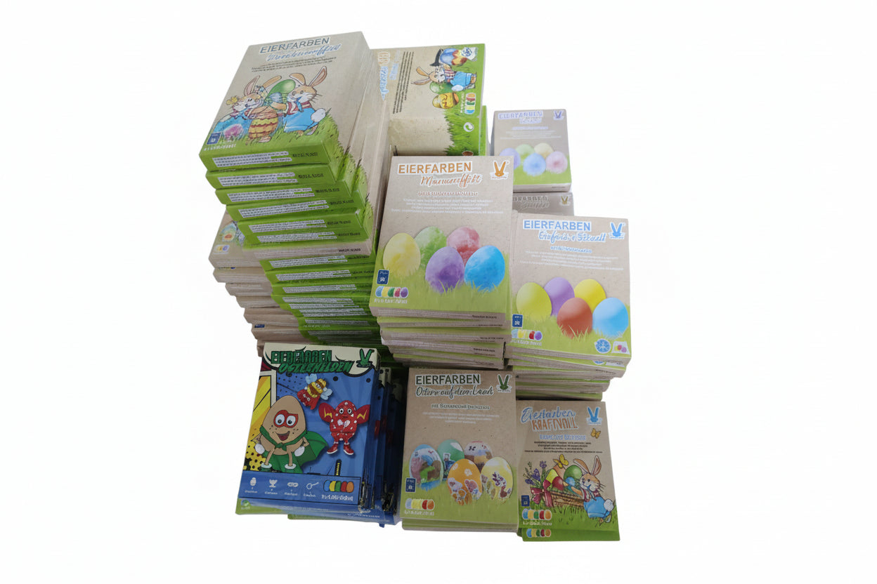 Osterdeko Neuware 50 zufällige Teile Farbe Kerzen Figuren Überraschung Sonderposten
