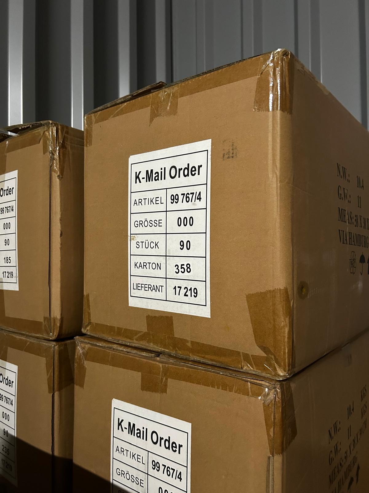 Sonderposten 90 Stück BABISTA Kleidersack Kleiderschutzhülle 100x60 PT848 Reißverschluss