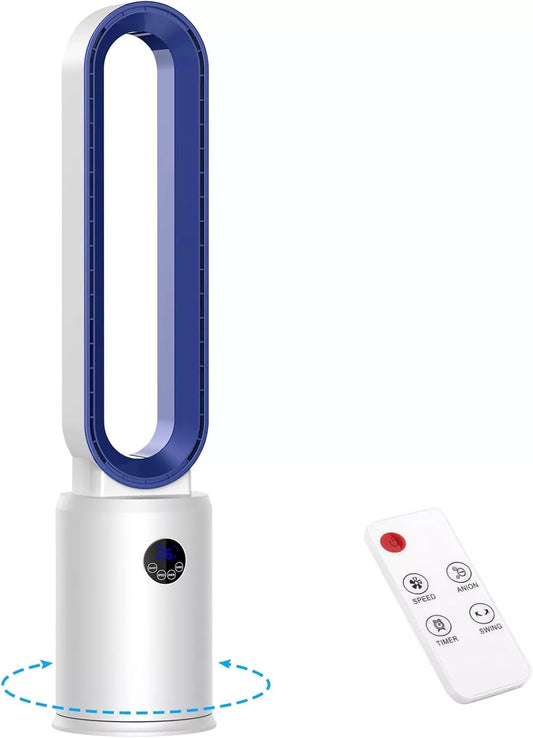 Turmventilator, Sehr Leise, Rotorloser Ventilator, bw-302y Ionisator