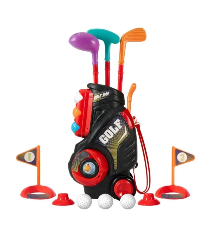 HYAKIDS GOLF-SET SPIELZEUG MIT TASCHE GOLFSCHLÄGER 6 BÄLLE Tragbar ab 3 J
