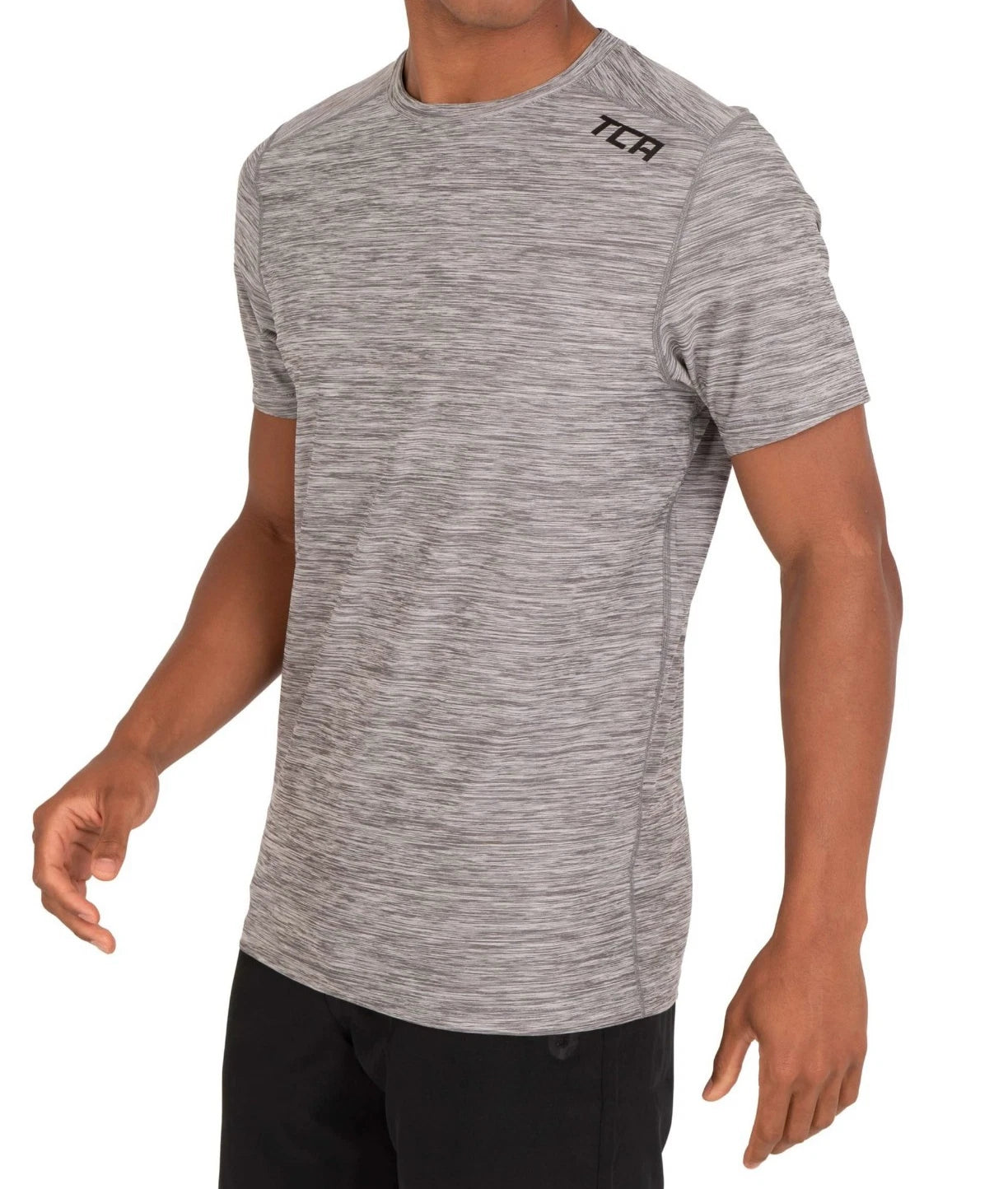 Trainingsshirt TCA Herren Galaxy Laufshirt - Hellgrau M