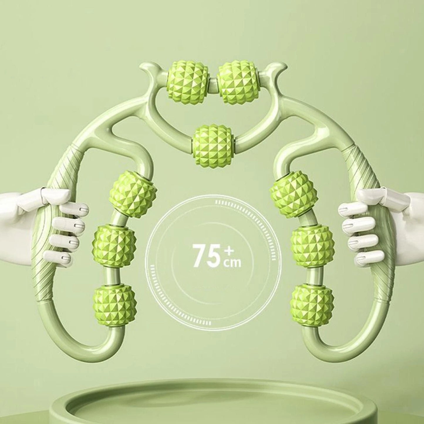 Arm-Bein-Massagegerät, 9 Räder, Muskelrolle, vielseitig, verstellbare Breite