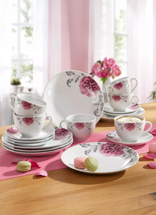 Porzellan-Serie Como Kaffee-Service 18-teilig