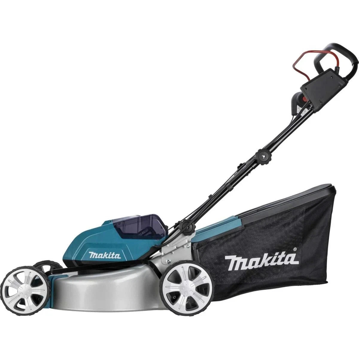 B-Ware Makita DLM463PT2 LXT Akku-Rasenmäher blau/schwarz 2x 18V 60 Liter Fangvolumen UVP:726€