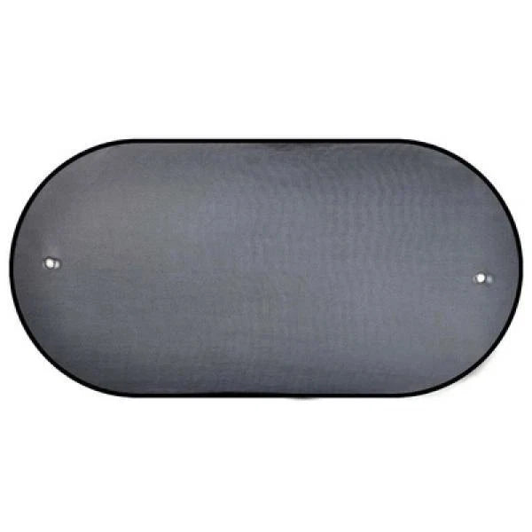 CARTREND KFZ-Sonnenschutz Springblende Heck 50x90cm, schwarz mit Saugnäpfen