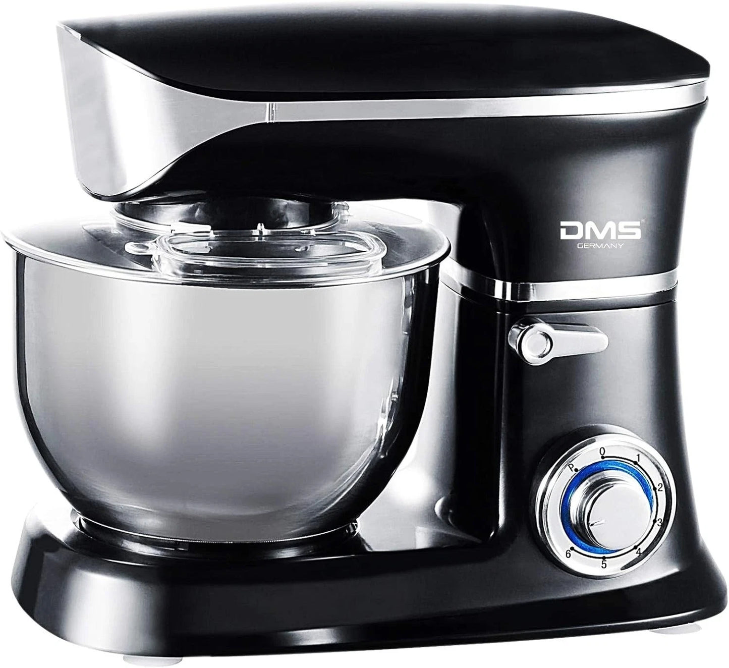 Küchenmaschine DMS KM-1900B 1900W schwarz 6,5L Edelstahlschüssel 6-stufig