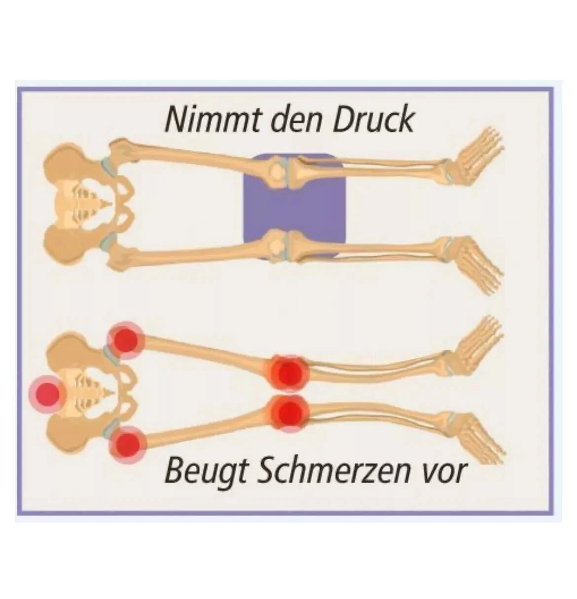 Orthopädisches Kniekissen Seitenschläfer Schlafkissen Beinkissen Memory-Schaum