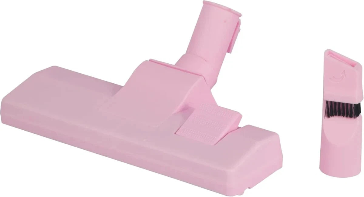 DMS® Staubsauger 800W beutellos | HEPA-Filter, Teleskoprohr, Bodenbürste, Rosa