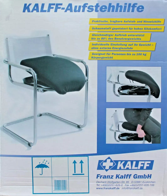 B-Ware Sitzhilfe Aufstehhilfe Stuhl mechanisch gepolstert Sitzkissen Sitzlifter