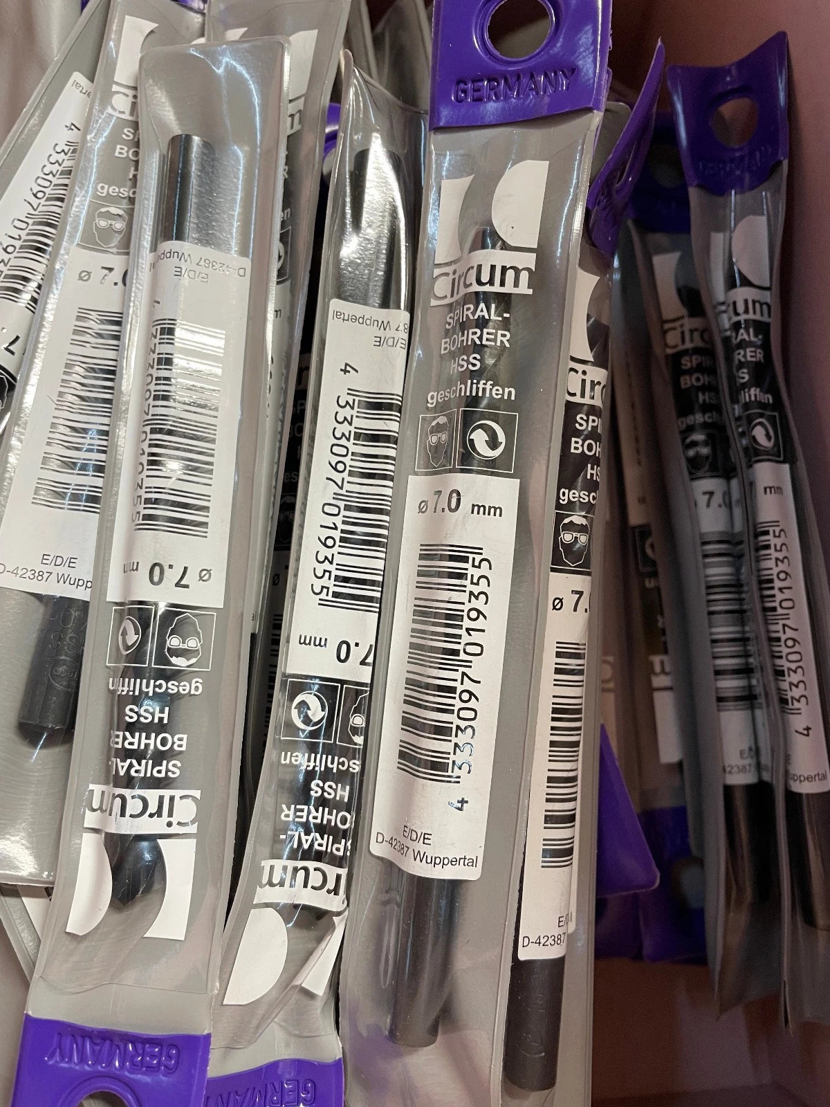 79 Stück 7mm Ø HSS Spiralbohrer Werkzeug Werkstatt Postenware Sonderposten