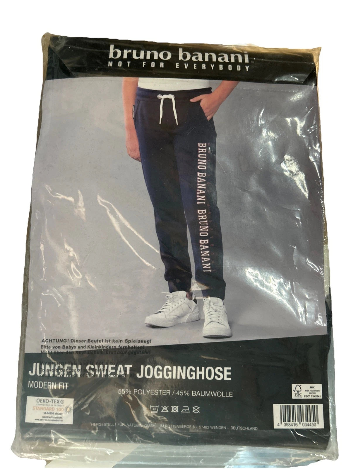 Bruno Banani Jogginghose Jungen Größe 146 blau Modern Fit