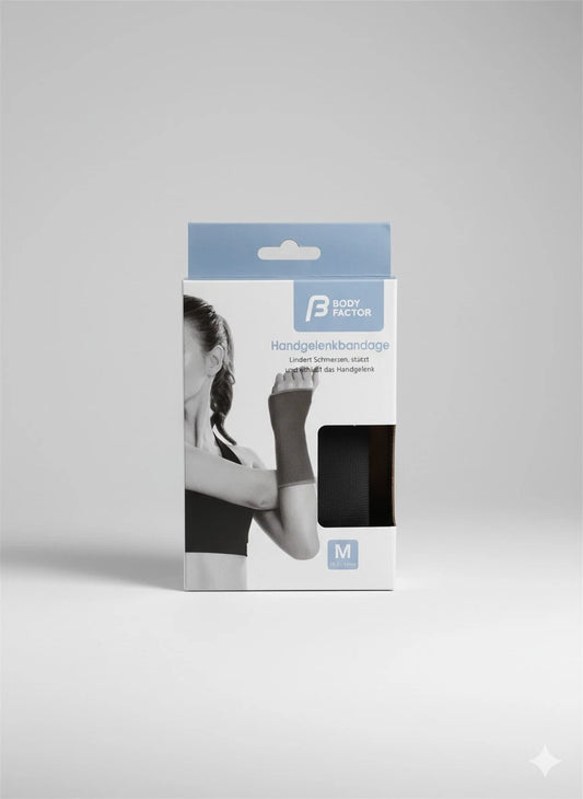 BODY FACTOR Handgelenkbandage - Handgelenk-Stütze - Stütze - Größe M, L