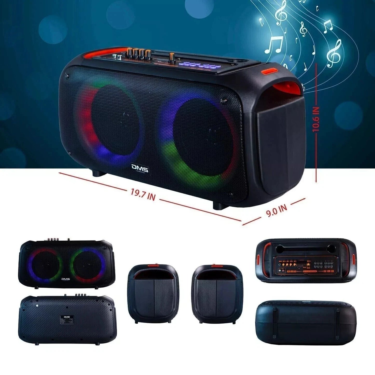 DMS 6605 Bluetooth Party Festival Outdoor Karaoke Box Lautsprecher