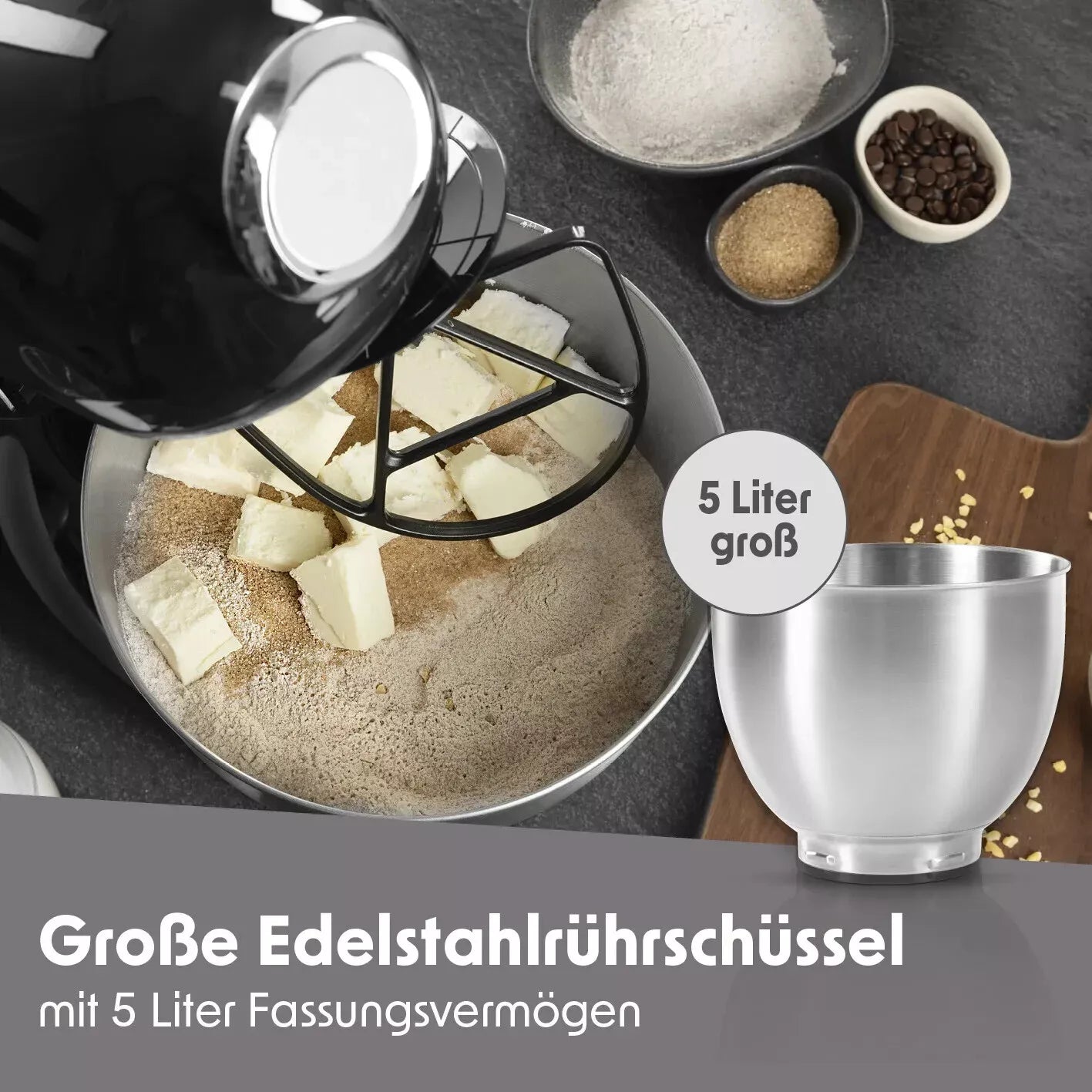 B-Ware GOURMETmaxx Küchenmaschine Knetmaschine, VERPACKUNG BESCHÄDIGT