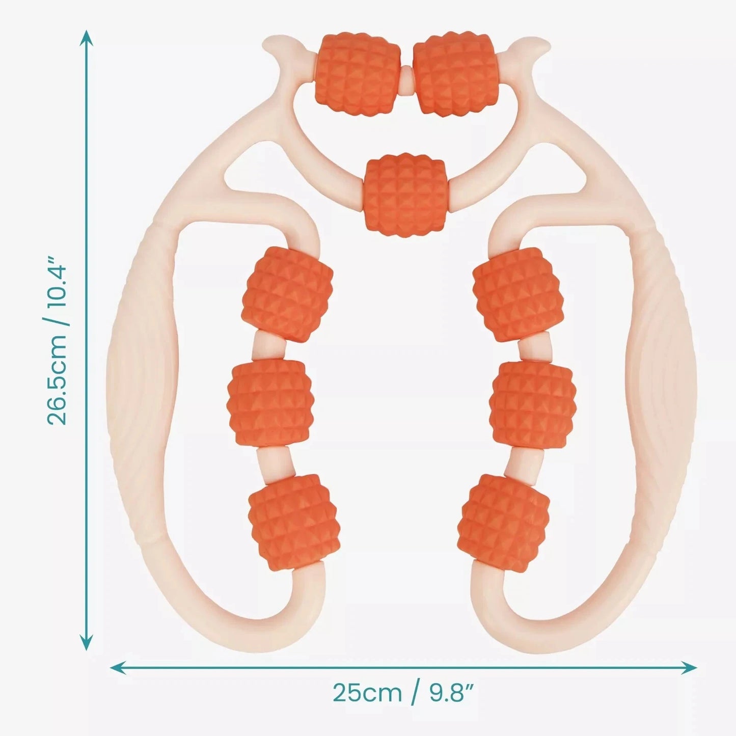 Arm-Bein-Massagegerät, 9 Räder, Muskelrolle, vielseitig, verstellbare Breite