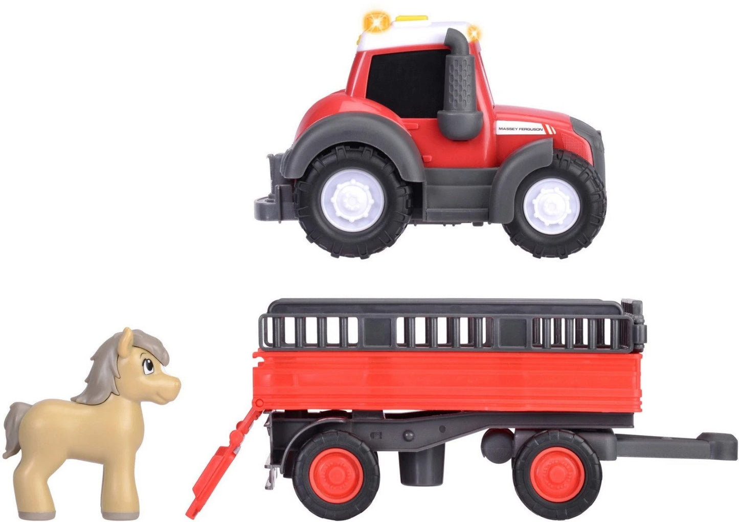 ABC Baby- & Kleinkindspielzeug Traktor + Anhänger ABC Massey Ferguson 204115012