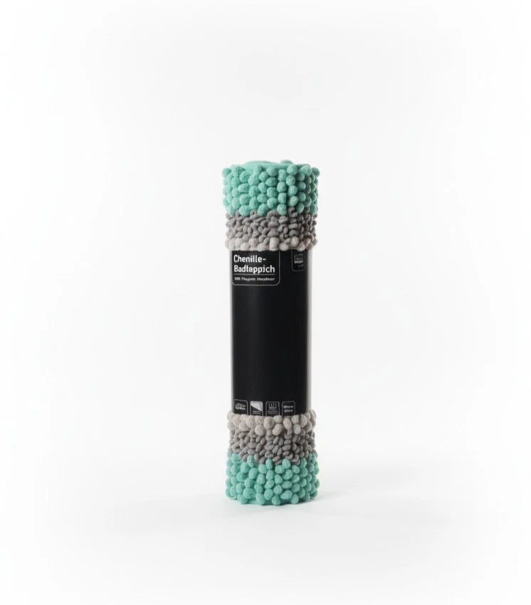 HOME IDEAS LIVING Chenille-Badteppich 50x80cm Badematte Badevorleger Flauschig