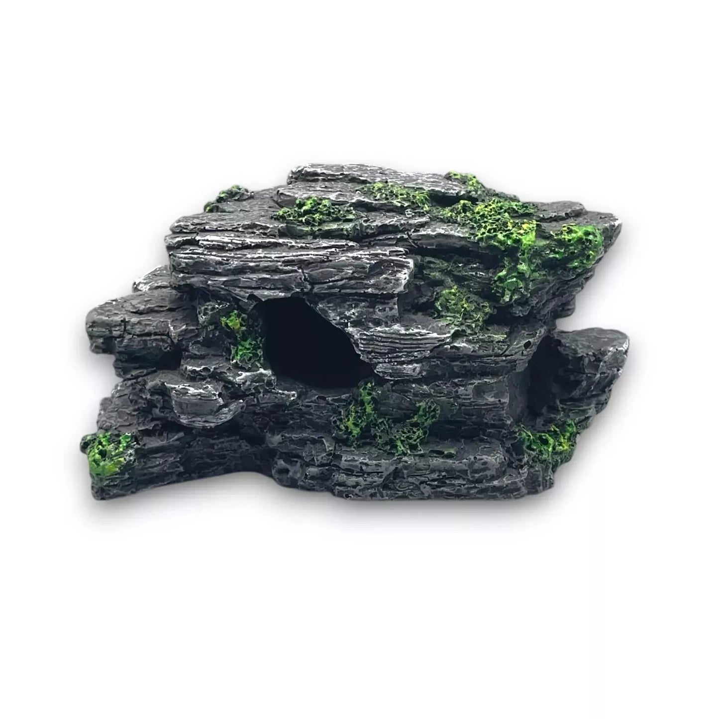 Aquarium Deko Felsen mit Moos Stein Höhle Korallen Karlie 401150 8x16x7 cm