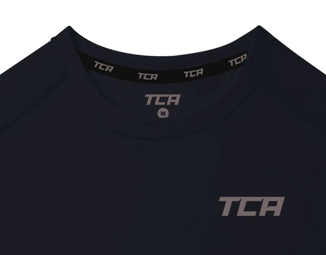 Herren HyperFusion Kompressions-Baselayer Weste Unterhemd - Dunkelblau, M - TCA