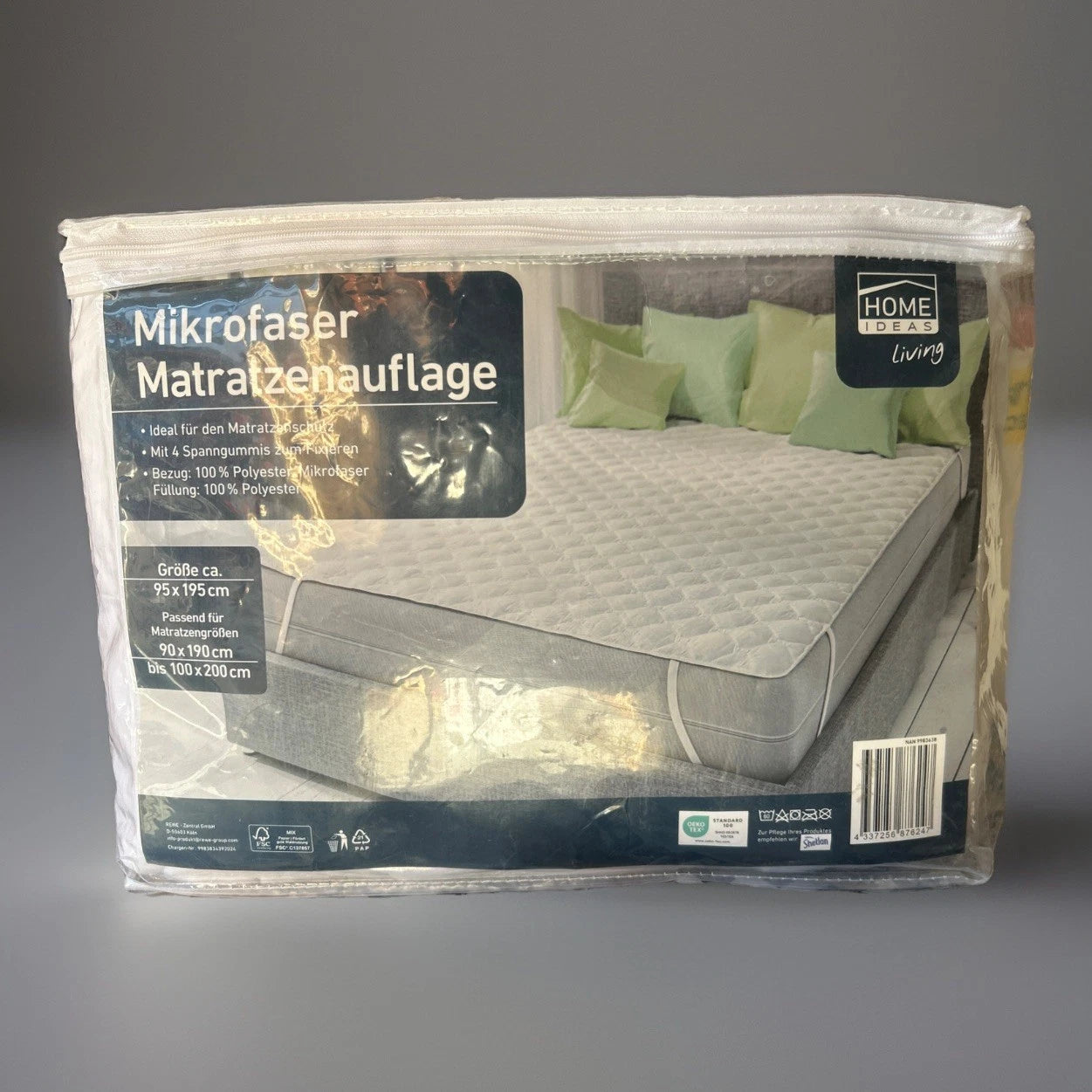 Mikrofaser Matratzenauflage 95 x 195 cm Matratzenschoner Home Living Neu