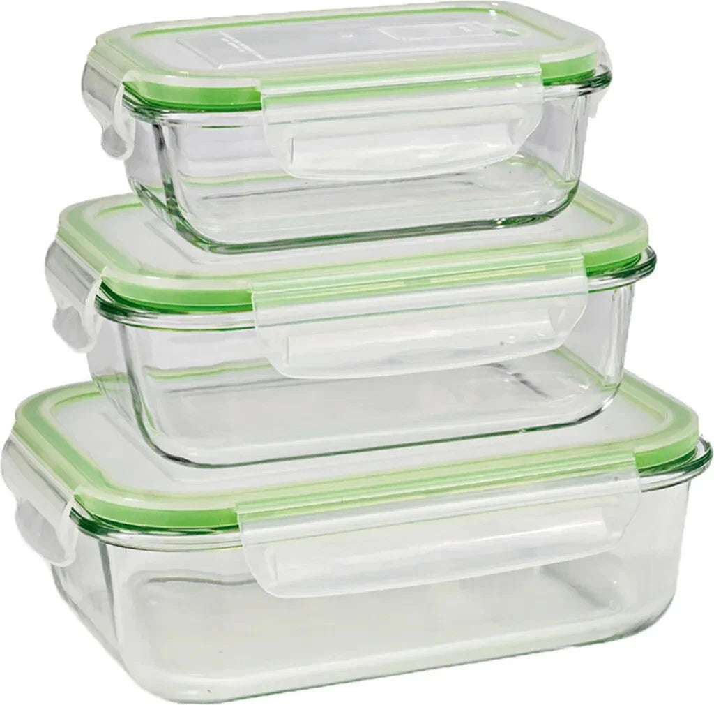 Frischhaltedose Vorratsdosen Gefrierdosen Set Lock Deckel Glas Dosen GOURMETMAXX