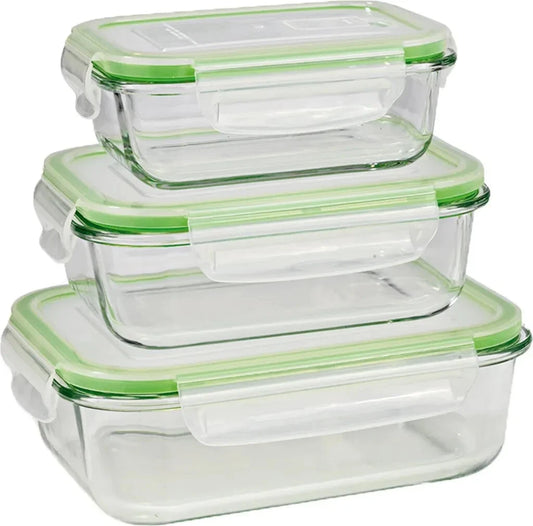 Frischhaltedose Vorratsdosen Gefrierdosen Set Lock Deckel Glas Dosen GOURMETMAXX