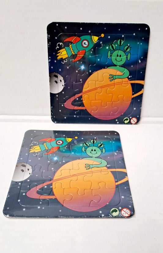 Restposten 50 x Puzzle je 16 Teile, Weltraum, Kinder, Spiele