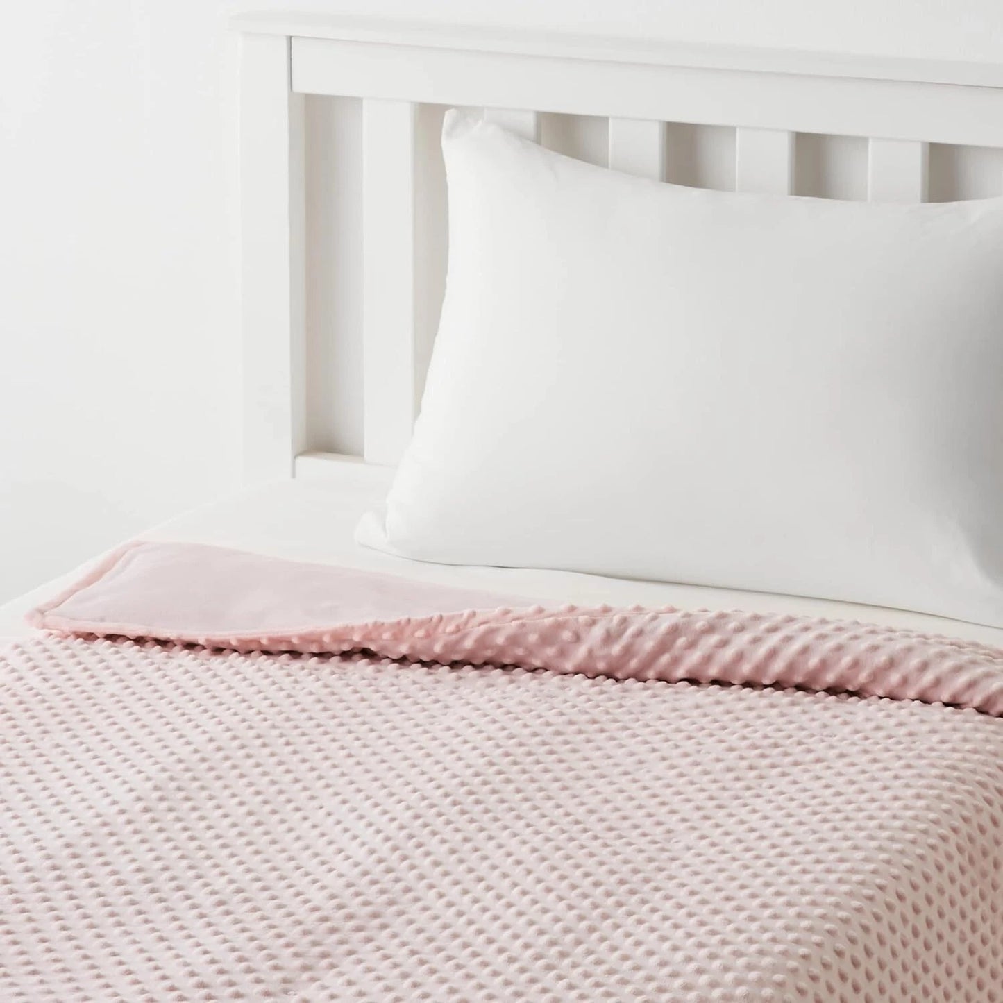 Amazon Basics Kinder-Gewichtsdecke aus Baumwolle und wendbarer Mikromink-Bezug