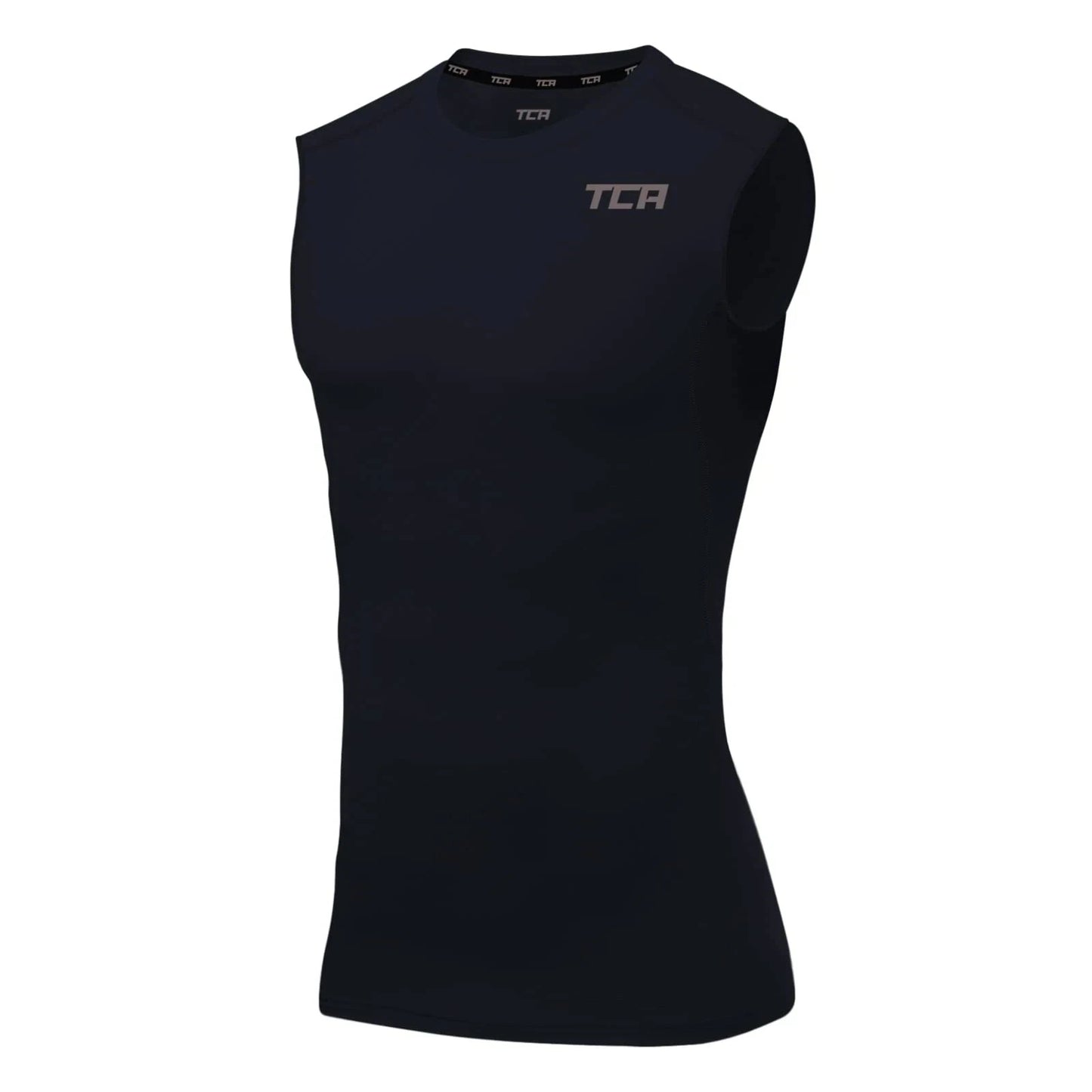Herren HyperFusion Kompressions-Baselayer Weste Unterhemd - Dunkelblau, M - TCA