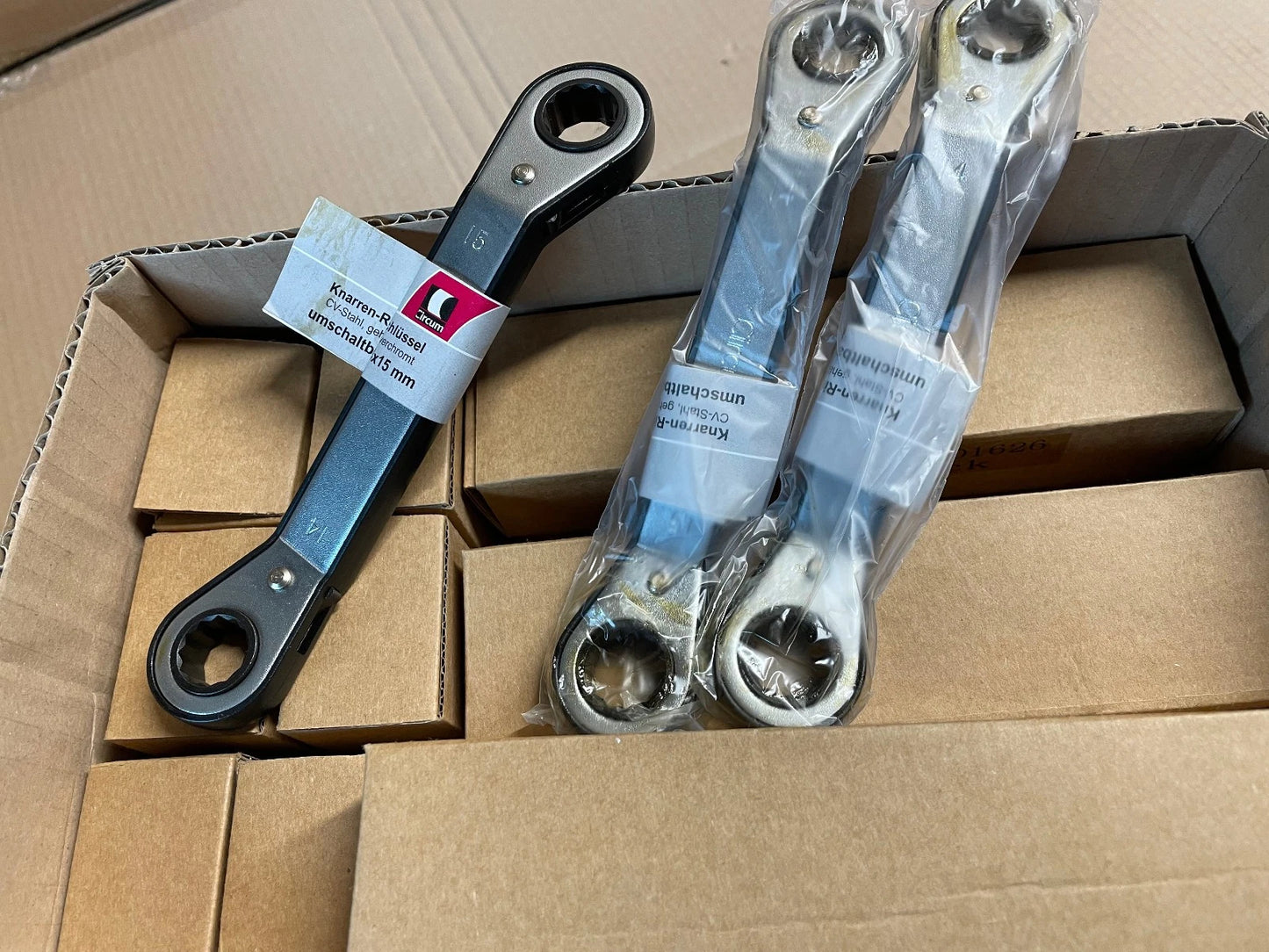 72 Stück!! Knarren - Ringschlüssel umschaltbar 14 / 15mm Werkzeug Markenware- B2B