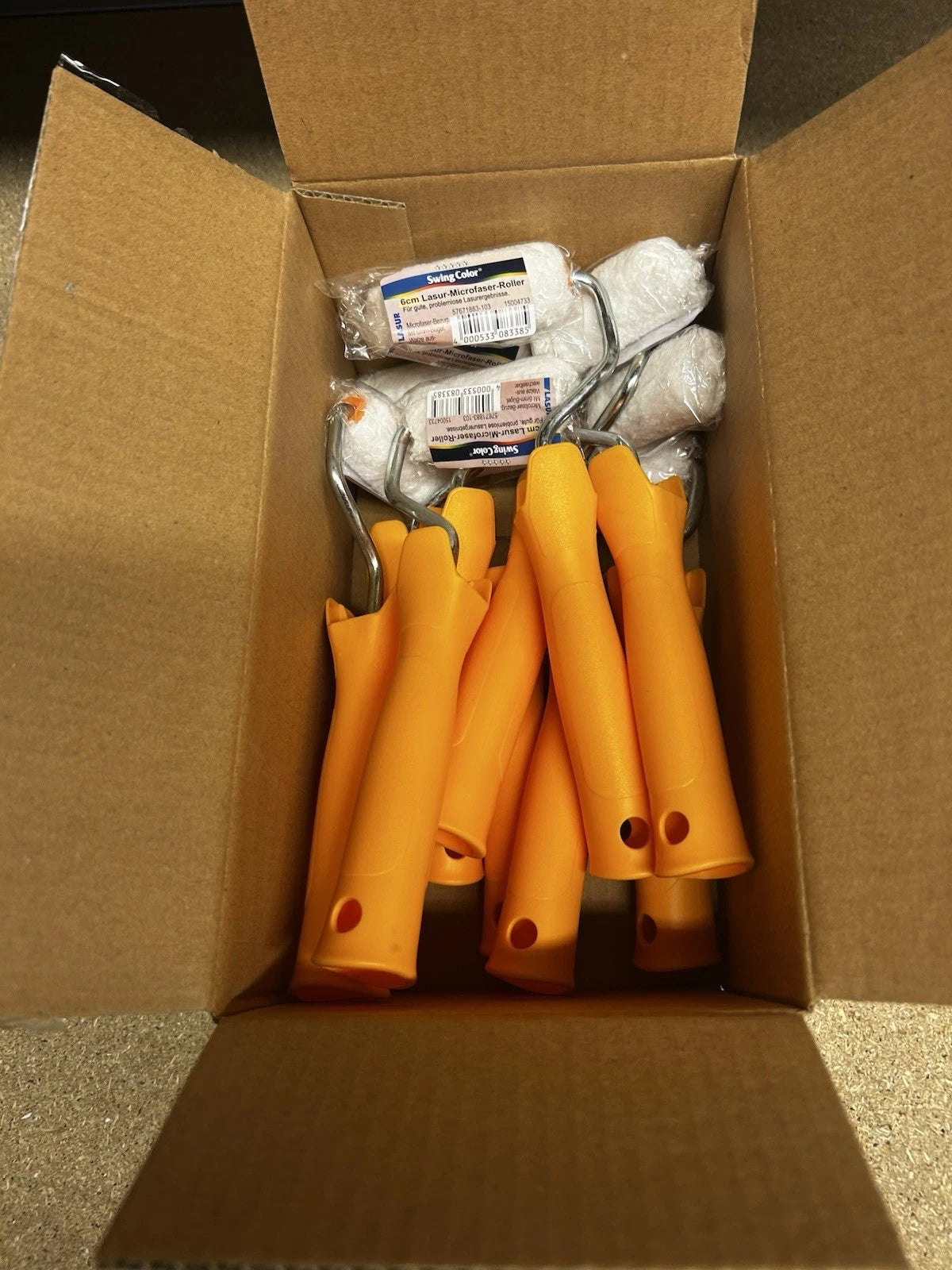 Restposten 30 Stück Swing Color 6 cm Lasur-Mikrofaser-Roller Sonderposten