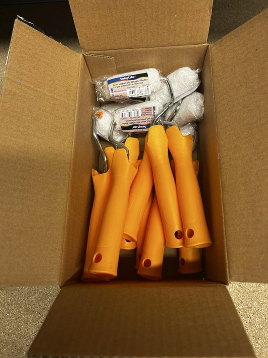 Restposten 30 Stück Swing Color 6 cm Lasur-Mikrofaser-Roller Sonderposten