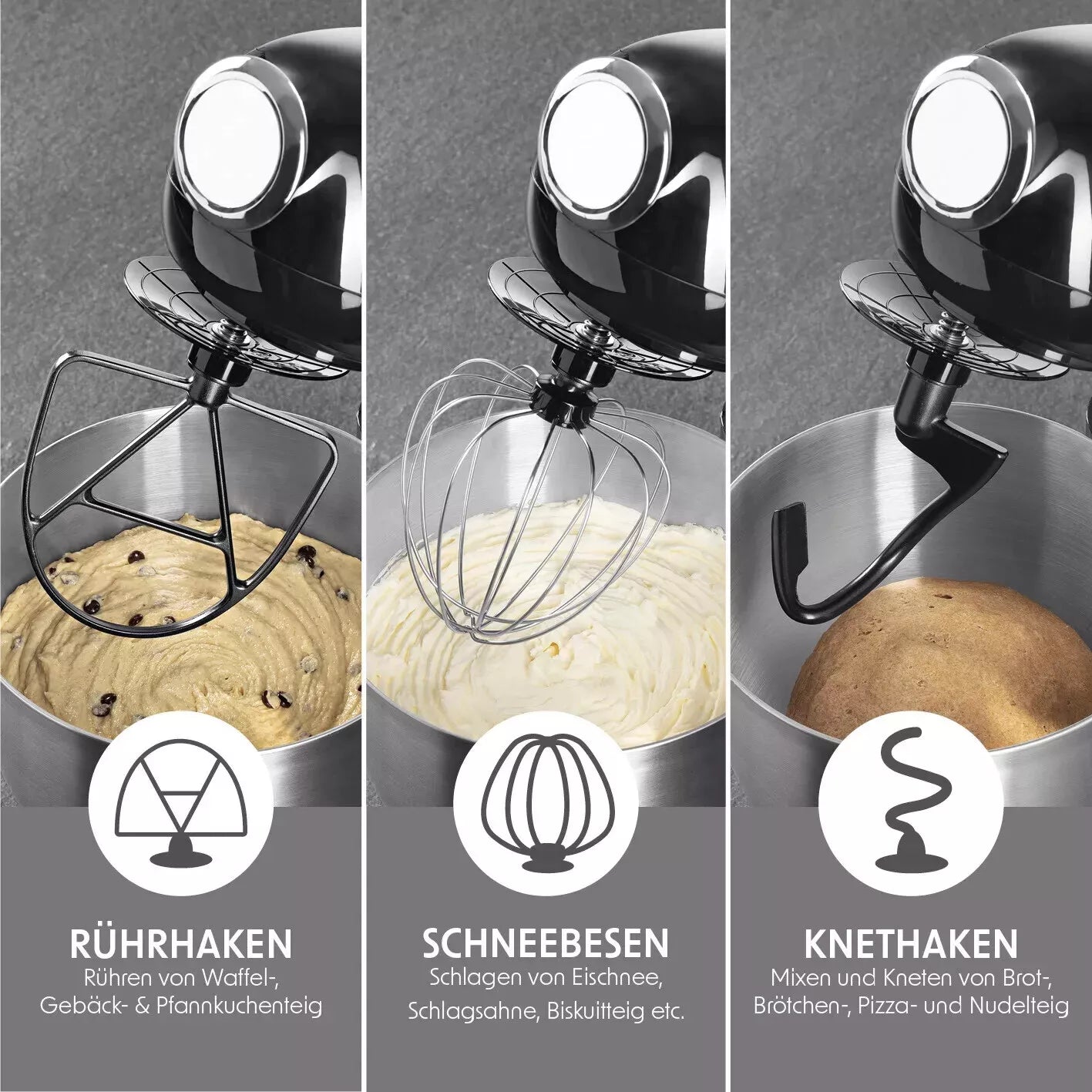 B-Ware GOURMETmaxx Küchenmaschine Knetmaschine, VERPACKUNG BESCHÄDIGT