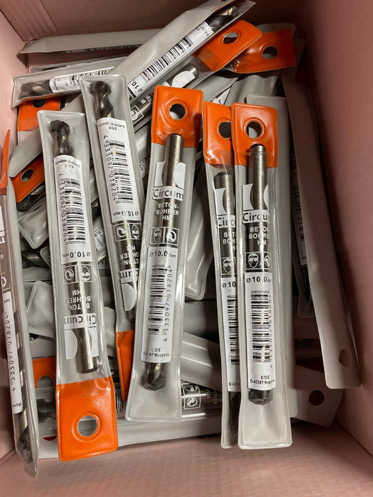 Restposten 58 Stück HM Betonbohrer Bohrer 10mm Ø Handwerker Werkzeug Werkstatt Posten